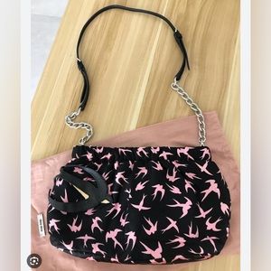 Miu Miu Satin Duchesse Swallow Bag circa 2010